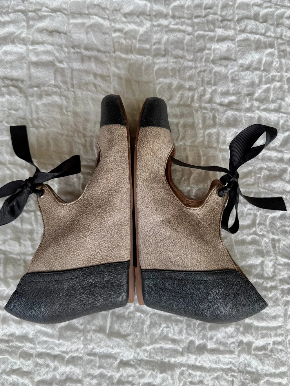 Jeffrey Campbell x Vintage Havana Ynez Two Tone Bow Pump Size 8.5